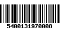 Código de Barras 5400131970008