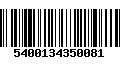 Código de Barras 5400134350081