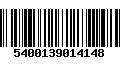 Código de Barras 5400139014148