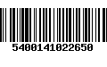 Código de Barras 5400141022650