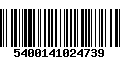 Código de Barras 5400141024739