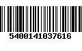 Código de Barras 5400141037616