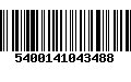 Código de Barras 5400141043488