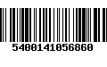 Código de Barras 5400141056860