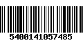 Código de Barras 5400141057485