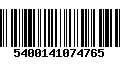 Código de Barras 5400141074765