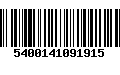 Código de Barras 5400141091915