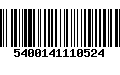 Código de Barras 5400141110524