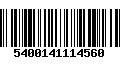 Código de Barras 5400141114560