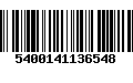 Código de Barras 5400141136548