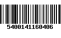 Código de Barras 5400141160406