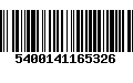 Código de Barras 5400141165326