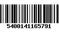 Código de Barras 5400141165791