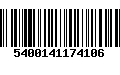 Código de Barras 5400141174106