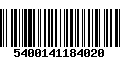 Código de Barras 5400141184020