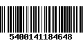 Código de Barras 5400141184648