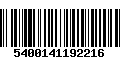 Código de Barras 5400141192216