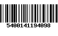 Código de Barras 5400141194098