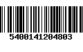 Código de Barras 5400141204803