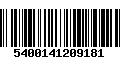 Código de Barras 5400141209181