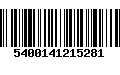 Código de Barras 5400141215281