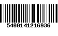 Código de Barras 5400141216936