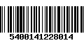 Código de Barras 5400141228014