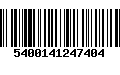 Código de Barras 5400141247404