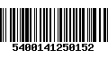 Código de Barras 5400141250152