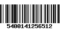 Código de Barras 5400141256512