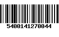 Código de Barras 5400141270044