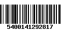 Código de Barras 5400141292817