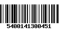 Código de Barras 5400141300451