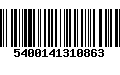 Código de Barras 5400141310863