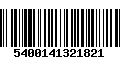 Código de Barras 5400141321821