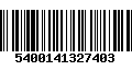 Código de Barras 5400141327403