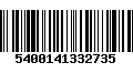 Código de Barras 5400141332735