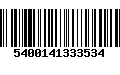 Código de Barras 5400141333534