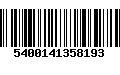 Código de Barras 5400141358193