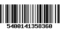 Código de Barras 5400141358360