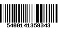 Código de Barras 5400141359343