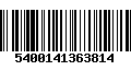 Código de Barras 5400141363814