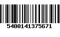 Código de Barras 5400141375671