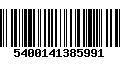 Código de Barras 5400141385991