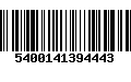 Código de Barras 5400141394443