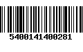 Código de Barras 5400141400281