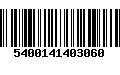 Código de Barras 5400141403060