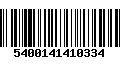 Código de Barras 5400141410334