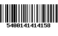 Código de Barras 5400141414158