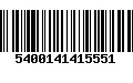 Código de Barras 5400141415551